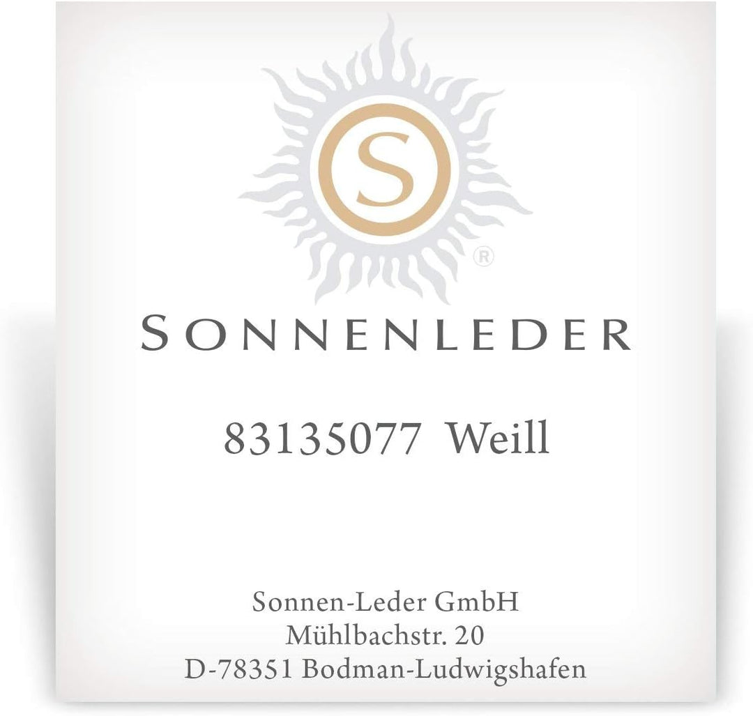 SONNENLEDER - hochwertige Banktasche "WEILL" Farbe: Mocca *Echtes Leder*, Mocca