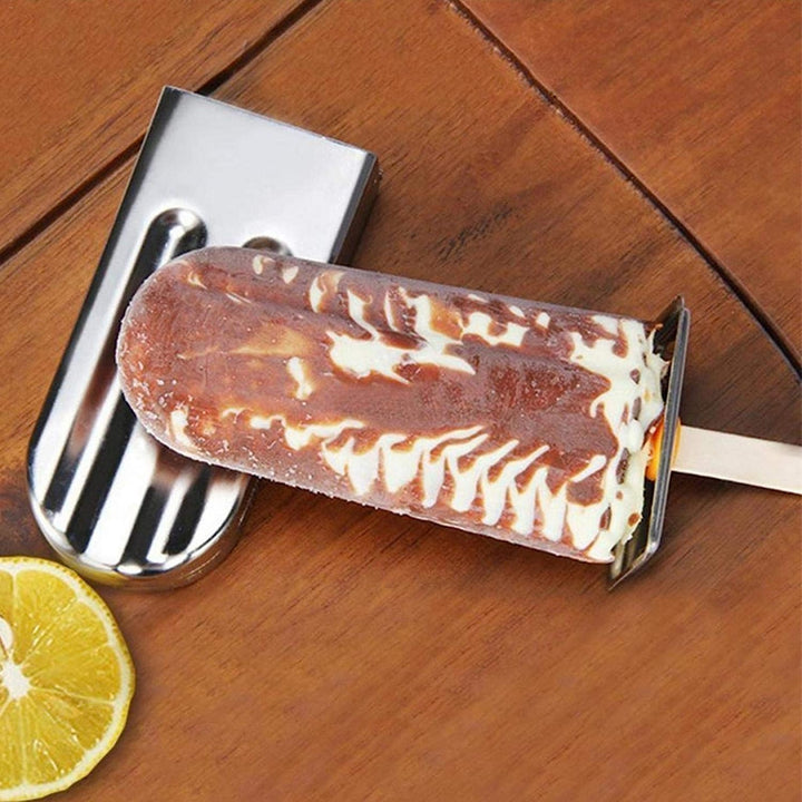 Edelstahl 10 Stück DIY Eis Popsicle Form Eis Form und selbstgemachte ideal für Innen- und Aussenbere