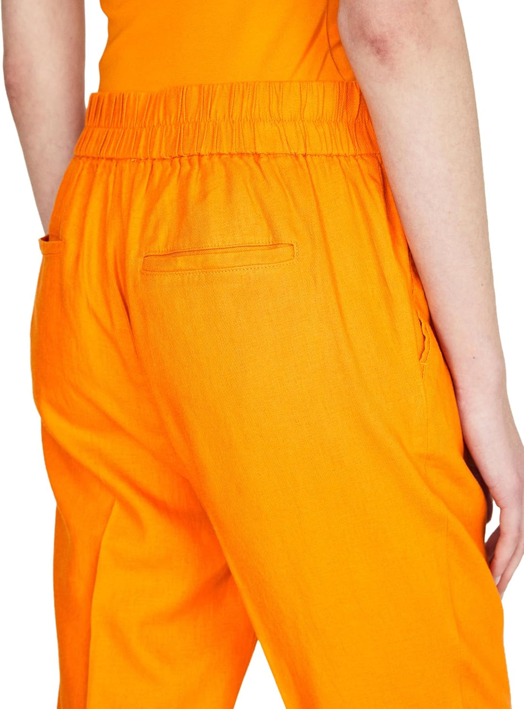 Sisley Womens Trousers 484QLF00S Pants, Orange 3Z9, 42