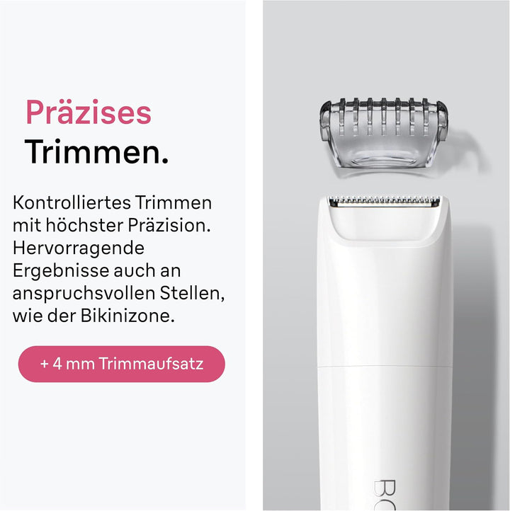 Braun Body Mini-Trimmer Damen, Haarentfernung, BS1000, Weiss