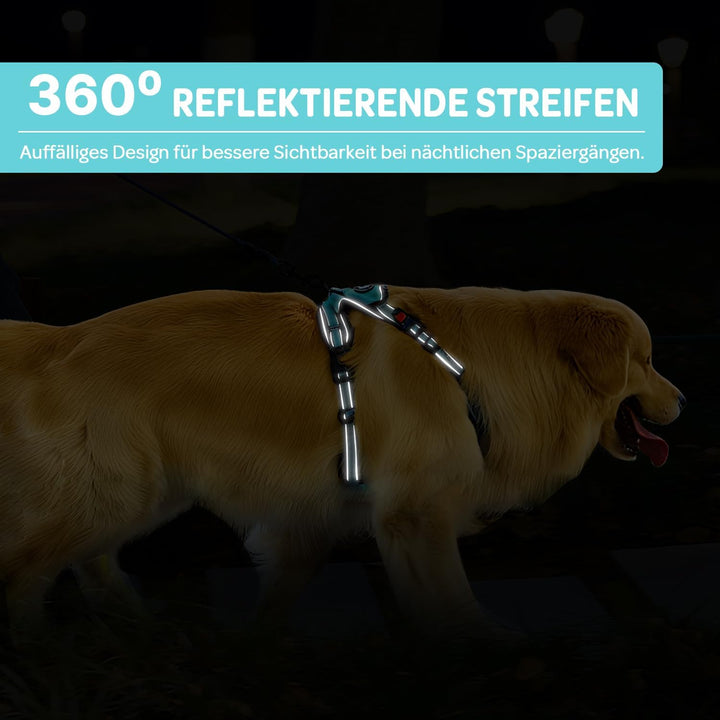 FURRYFECTION Hundegeschirr mit Einfache Kontrolle Griff, ausbruchsicher für kleine, mittlere und gro