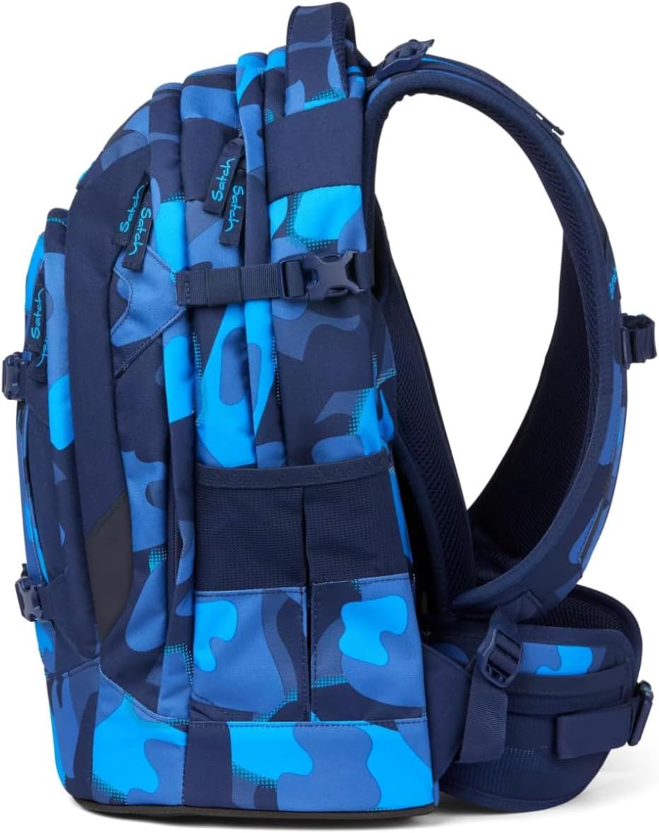 satch pack Schulrucksack ergonomisch, 30 Liter, Organisationstalent 30 Liter Troublemaker - Blau, 30