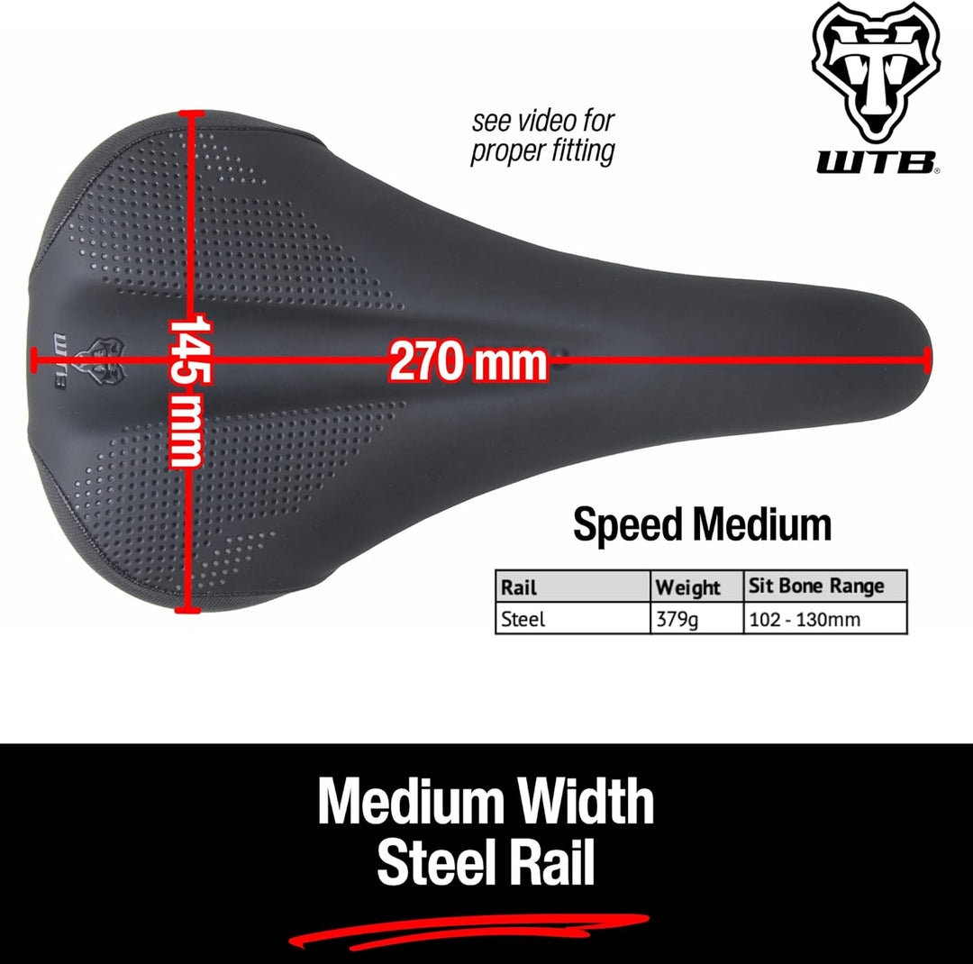 WTB Speed Medium M Schwarz, M Schwarz