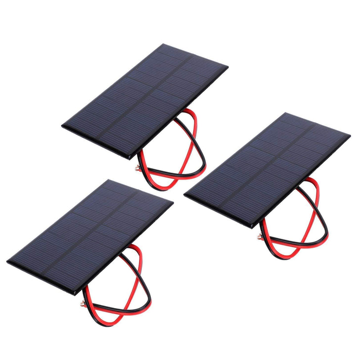 3pcs Solarpanel Solarmodul, DC 6V 1W Polysilicium Solarpanel Zelle Leistungsmodul Solarzelle Photovo