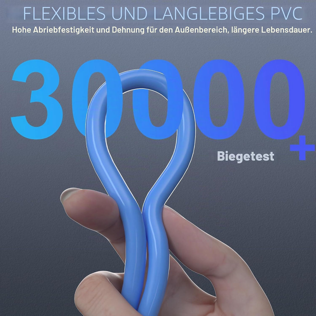 MEIPEK Internet Kabel 30m Cat 7 SFTP Dreifach Geschirmt LAN Kabel 30 meter | 600MHz 10Gbps High Spee