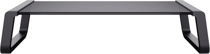 Trust Monta Monitorständer 41 x 22 x 10 cm, Bildschirmerhöhung aus Hartglas, Schreibtisch Monitorerh