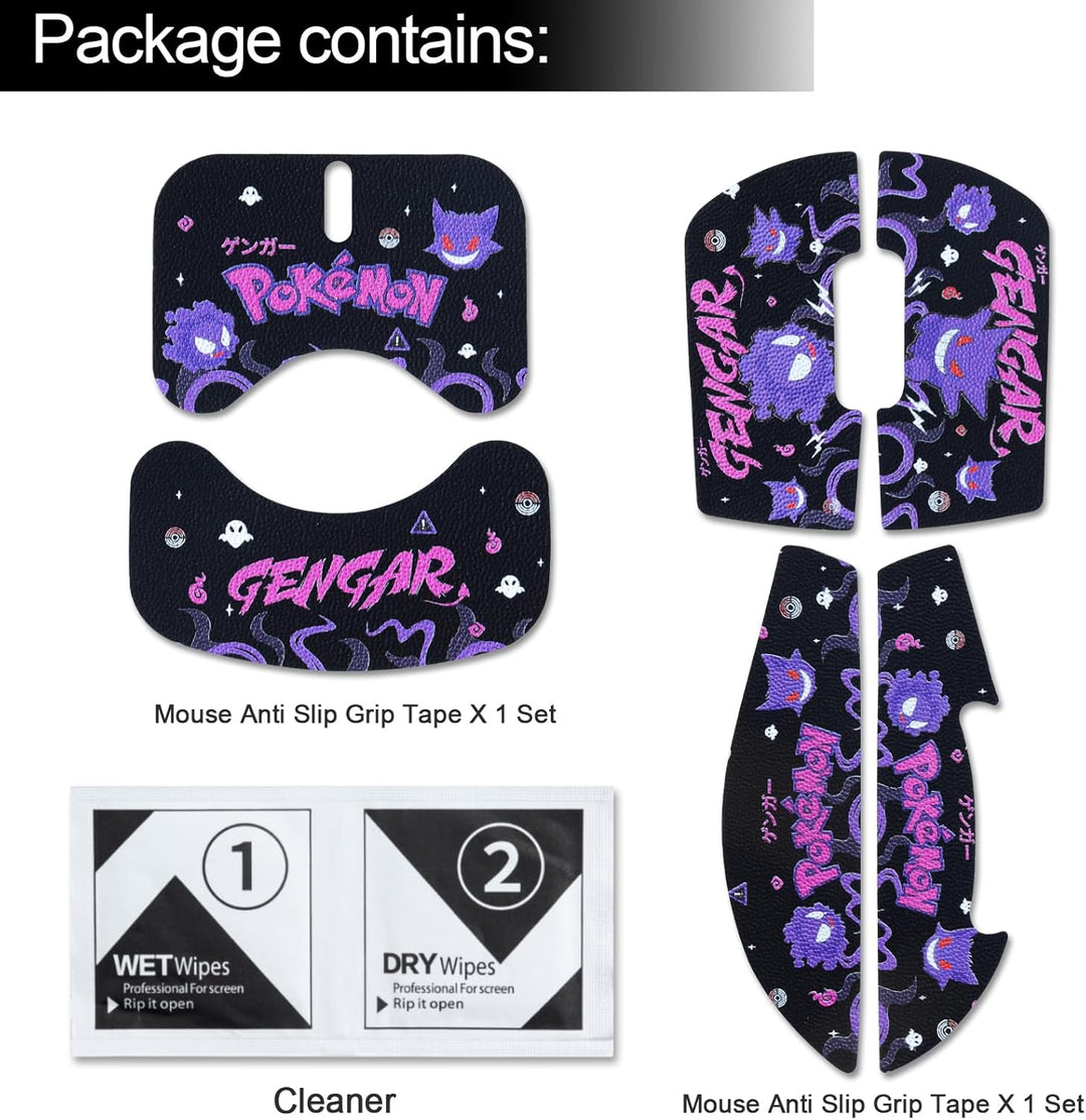 Hyekic Mouse Grip Tape Fit for Logitech G PRO X Superlight, 6 Pieces, Anti-Slip Gaming Mouse Skins,