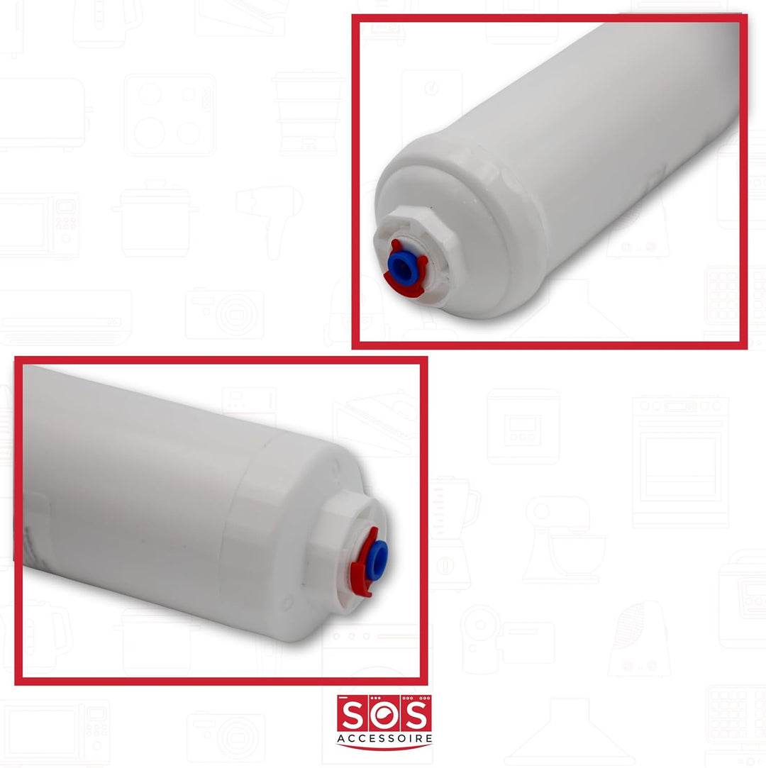 Best Price Square 5231JA2012A Wasserfilter Universal für Side-by-Side Kühlschrank, 1 Stück, Kohlenst