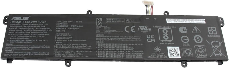 ASUS 0B200-03580300 Original Akku 42Wh für X421EA, X421EQ, X421EP, M433IA, VivoBook Flip 14 TP470EA,