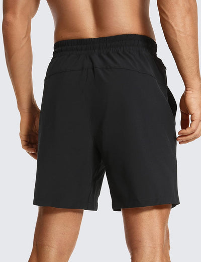 CRZ YOGA Herren Sports Shorts Schnelltrocknend Fitness Kurz Hose Laufshorts mit Taschen - 18/23cm 18