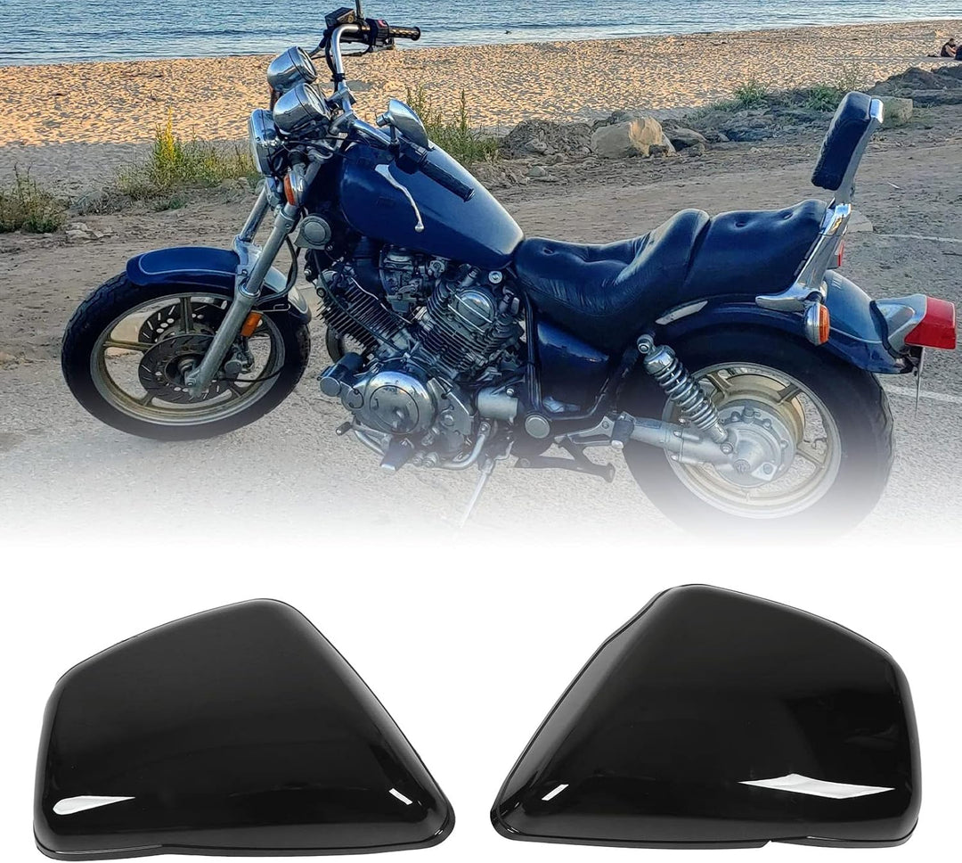 Dioche Motorrad Seitenabdeckung, 2 Stück Linke und Rechte Batterie Seitenabdeckung, Leichte Robuste
