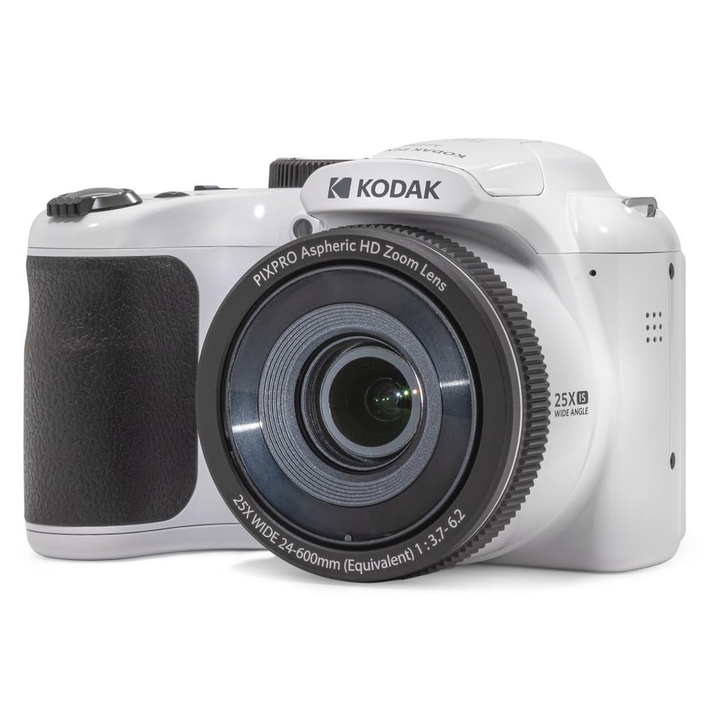 KODAK PIXPRO Astro Zoom AZ255-WH 16MP Digitalkamera mit 25-Fach optischem Zoom, 24 mm Weitwinkel, 10