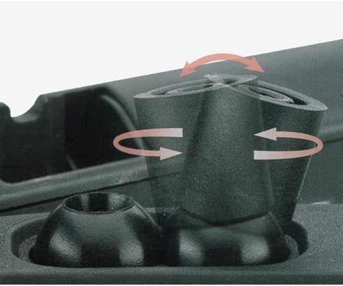Gepäckhalter aus Nylon schwarz