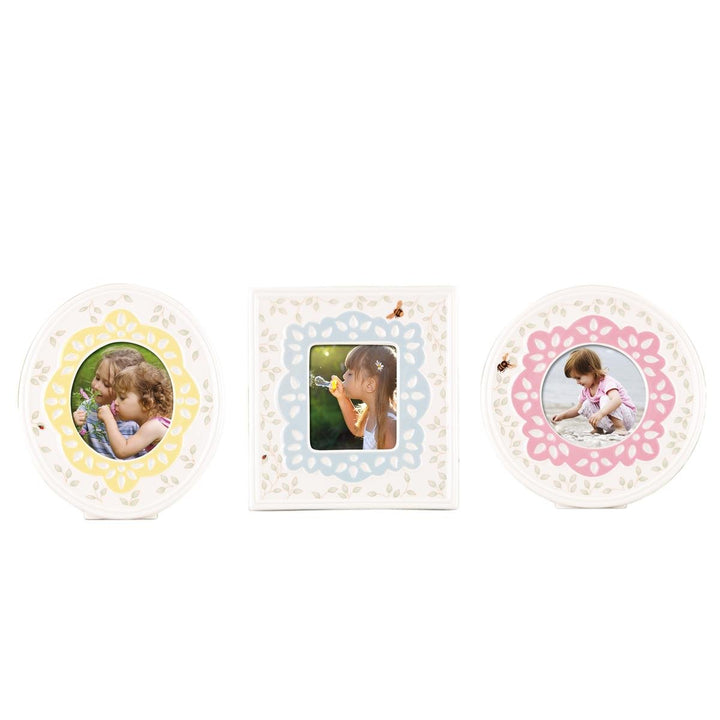 LENOX Butterfly Meadow® Bilderrahmen, 7,6 x 7,6 cm, 3-teilig, Rahmen, 3 Stück