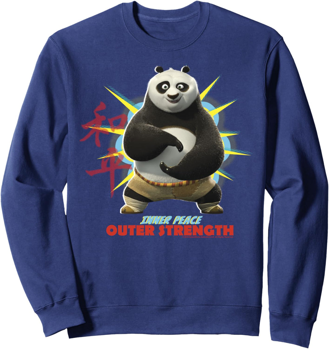 Kung Fu Panda Po Inner Peace Out Strength Portrait Sweatshirt