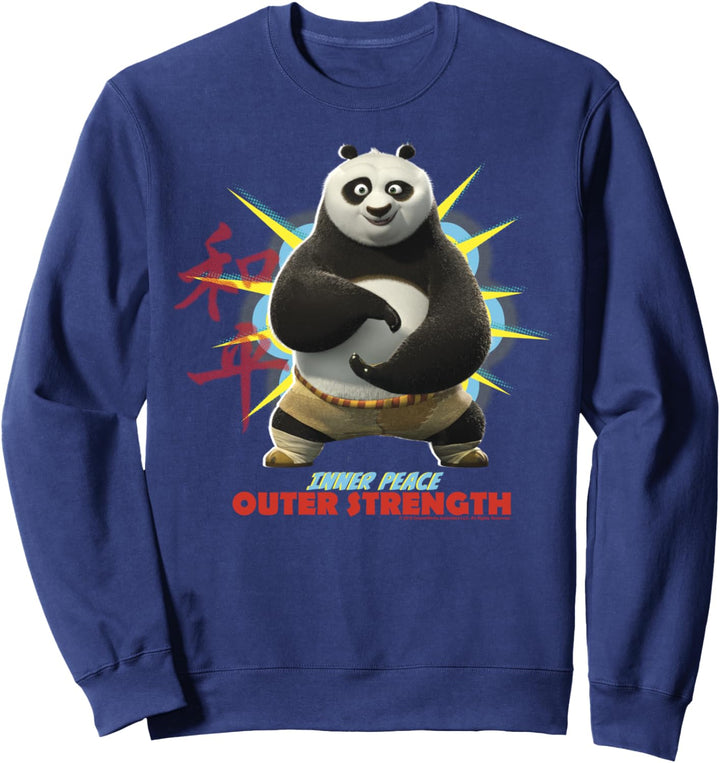 Kung Fu Panda Po Inner Peace Out Strength Portrait Sweatshirt
