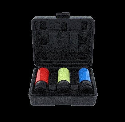 KS Tools 515.1070 1/2" Alu-Felgen Kraft-Stecknuss-Satz robust, 3-tlg.