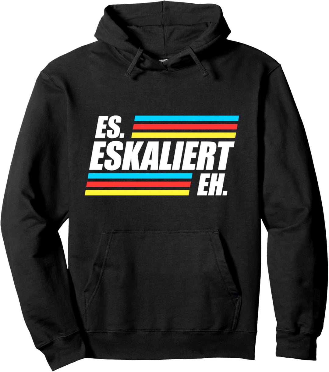 Es Eskaliert Eh Saufspruch Party Techno Festival Pullover Hoodie