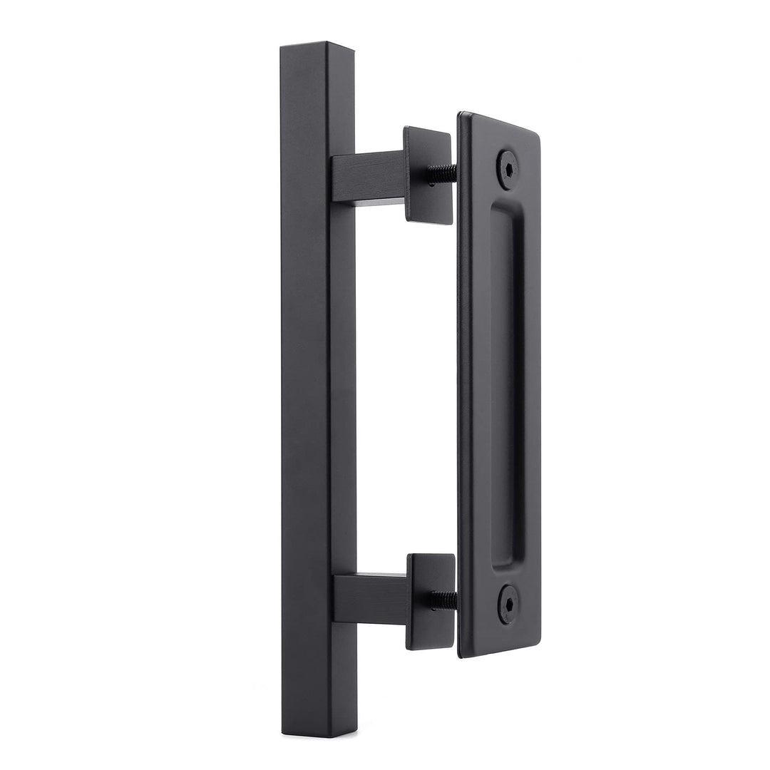 Lpraer 30CM Schiebetüren Griff Schwarze Scheunentorgriff Schiebetür zieht-Griff Schiebe Türgriff Küc