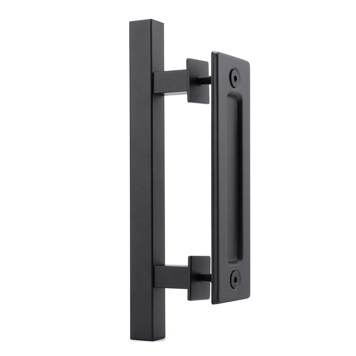 Lpraer 30CM Schiebetüren Griff Schwarze Scheunentorgriff Schiebetür zieht-Griff Schiebe Türgriff Küc