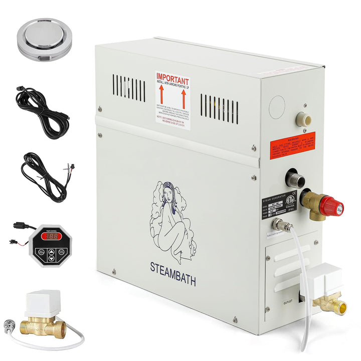 CGODENWALL 6KW Dampfgenerator Innerhalb von 6m³ Gewerbe/Haushalt für Sauna mit 35-55 ℃ Automatik The