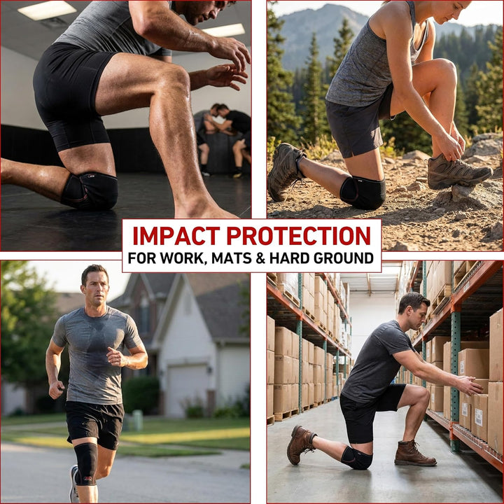 McDavid Genouillère Avec Protection Sorbothane Noir