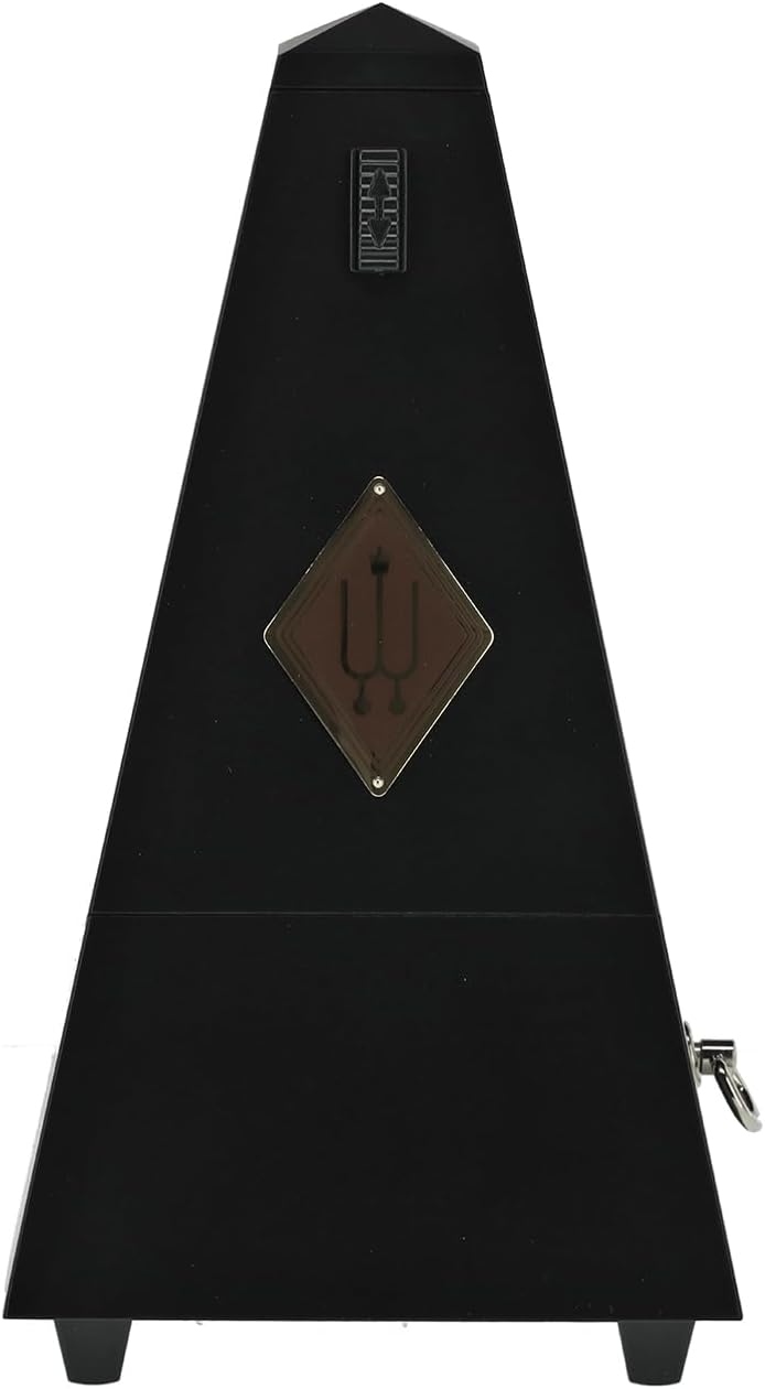 Wittner Metronom 806M Holzgehäuse ohne Glocke Taktell Pyramidenform schwarz matt, schwarz matt