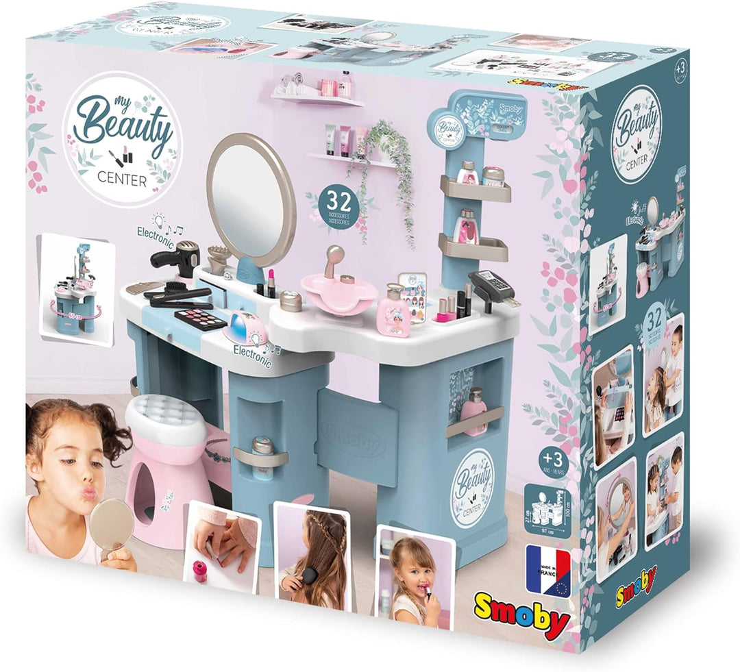 Smoby - My Beauty Center Kosmetikstudio - Schminktisch mit elektronischen und mechanischen Funktione