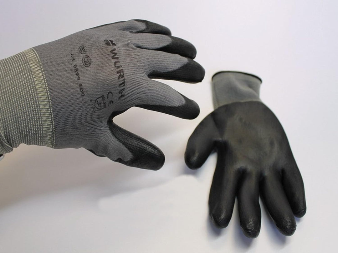 Würth Montagehandschuhe 12 Paar Gr. 9 Economy Mechaniker Arbeitshandschuhe Bauhandschuh Nylonhandsch