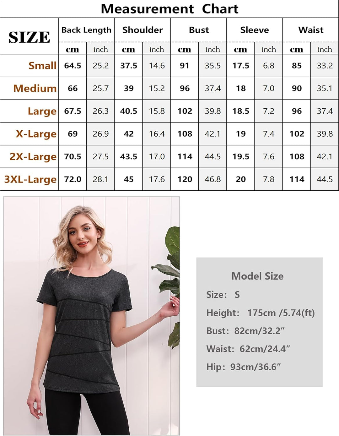 iClosam Damen Sport T-Shirt Running Fitness Laufshirt Kleidung Yoga Top Funktionsshirt Sportshirt Ku