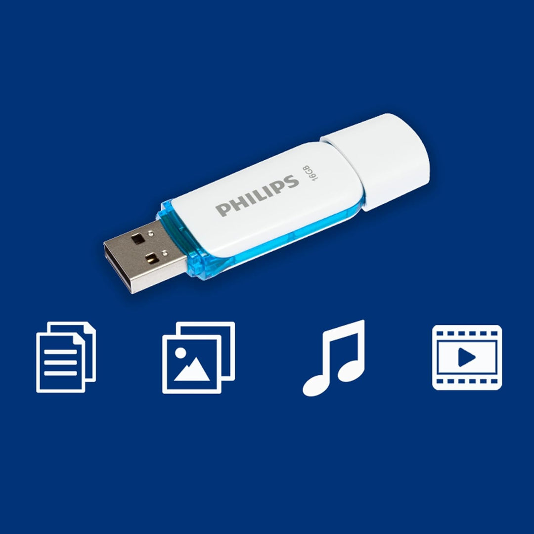 Philips Snow Edition 2.0 USB-Flash-Laufwerk USB-Stick 10x 16GB für PC, Laptop, Computer Data Storage