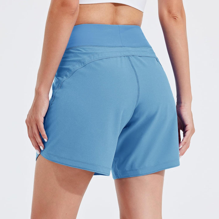 WILLIT Damen 7" Badeshorts Schwimmen Boardshorts Badehose Schnell Trocknend Bikini Shorts High Waist