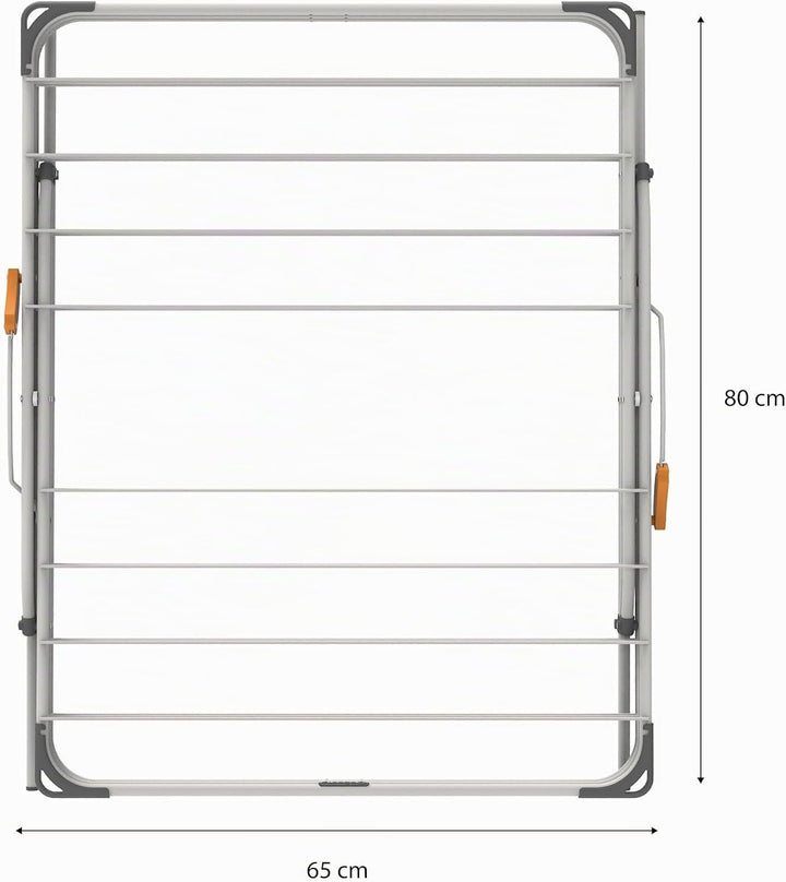 Rörets Wäscheständer Rise White - Pop-Up-Konstruktion - Sicherheitssperre - 61x49x140 cm - 18 m Troc