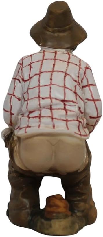ZICOM Krippenfigur Miniaturfigur Cagones, der Schisser, Hirte mit Hut hockend Höhe 7cm handbemalt Po