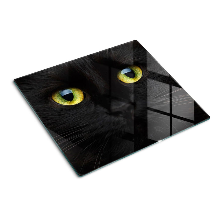 Schneidebretter Glas 60x52 cm für die Küche Plastikfrei Dünn Glasplatte Hitzebeständig Rutschfest Si