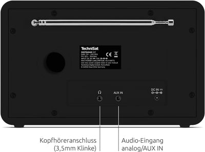 TechniSat DIGITRADIO 307 - DAB Radio (DAB+, UKW, Aux-Eingang, Kopfhöreranschluss, Favoritenspeicher,