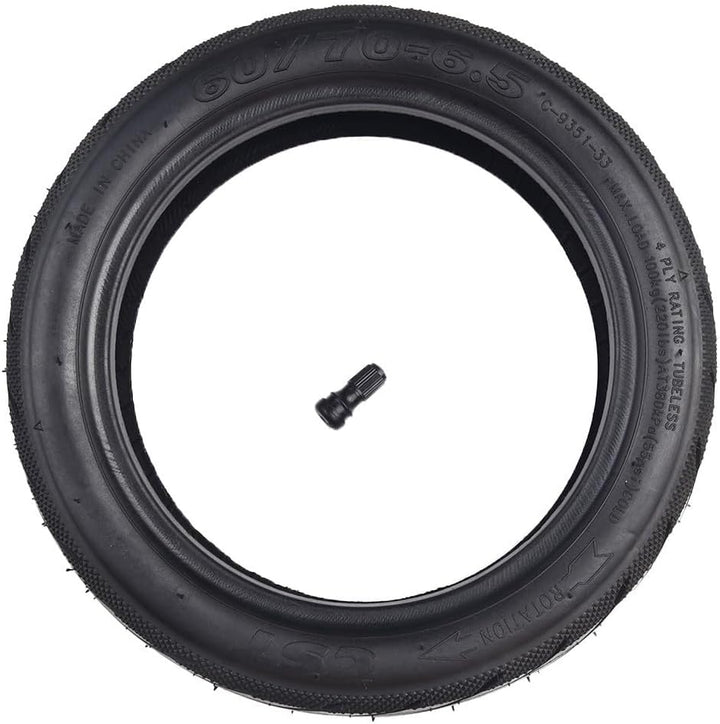 CST Schlauchlosreifen 60/70-6.5 Selbstheilender Reifen 60/70-6.5 Schlauchlosreifen Schwarzer Gummire