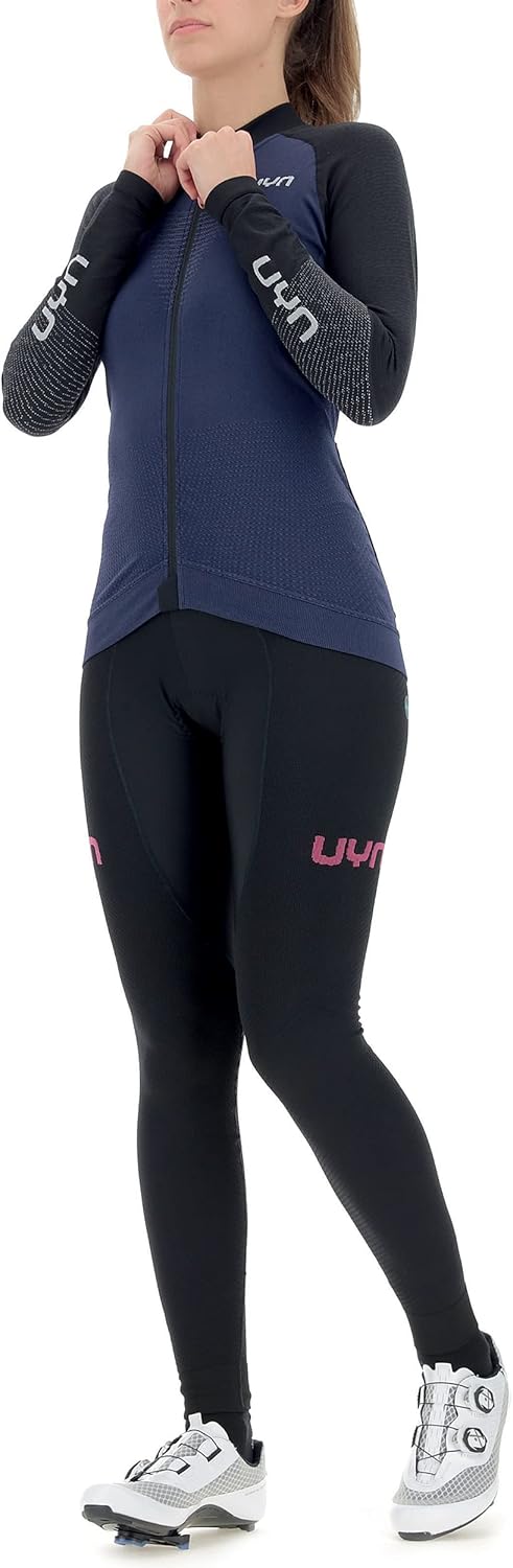 UYN Damen Granfondo Langarmshirt (1er Pack) S Peacot/Blackboard, S Peacot/Blackboard