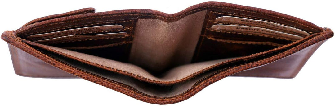 Bull Burry Herren Brown Glazed Smart Designed Echtleder Geldbörse RFID (Datenschutz)