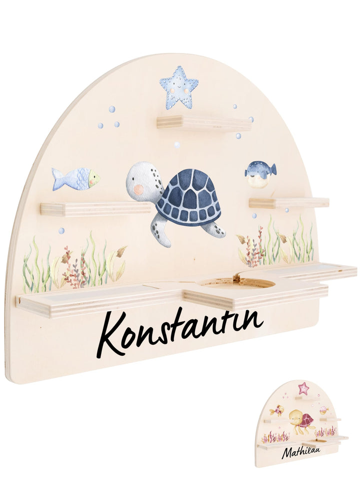 Personalisiertes Tonie Regal für Kinderzimmer - Magnetisches Toniebox Regal für Toniebox &amp; Figuren m