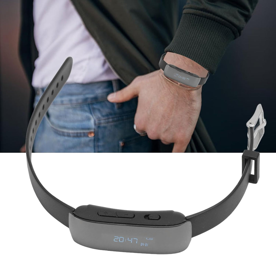 Diktiergerät-Uhr, Digitale Diktiergeräte mit Geräuschunterdrückung, Lange, Audio-Armband-Recorder mi