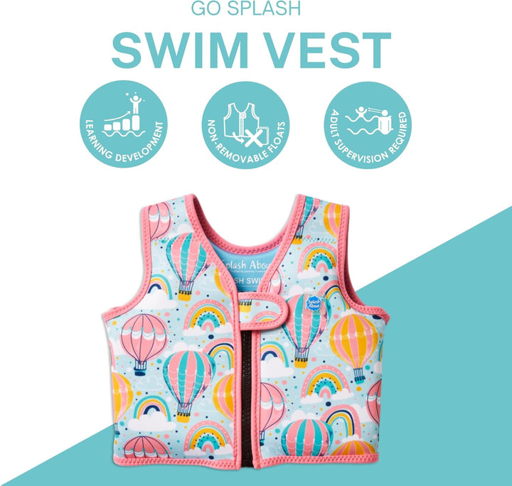 Splash About Go Splash Schwimmweste Over the Rainbow 4-6 Jahre, Over the Rainbow 4-6 Jahre