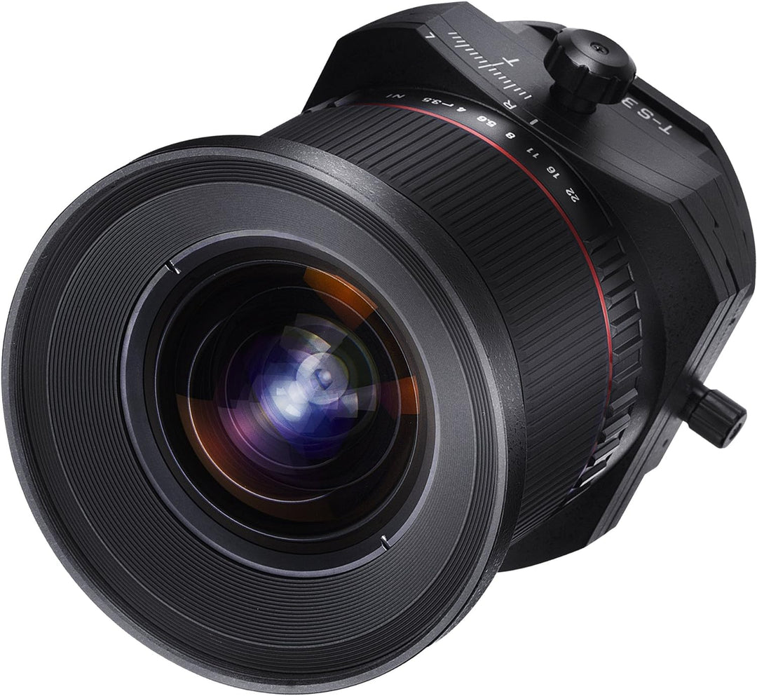 SAMYANG 885175 24/3,5 Objektiv DSLR T/S Canon EF manueller Fokus Tilt and Shift Fotoobjektiv Weitwin