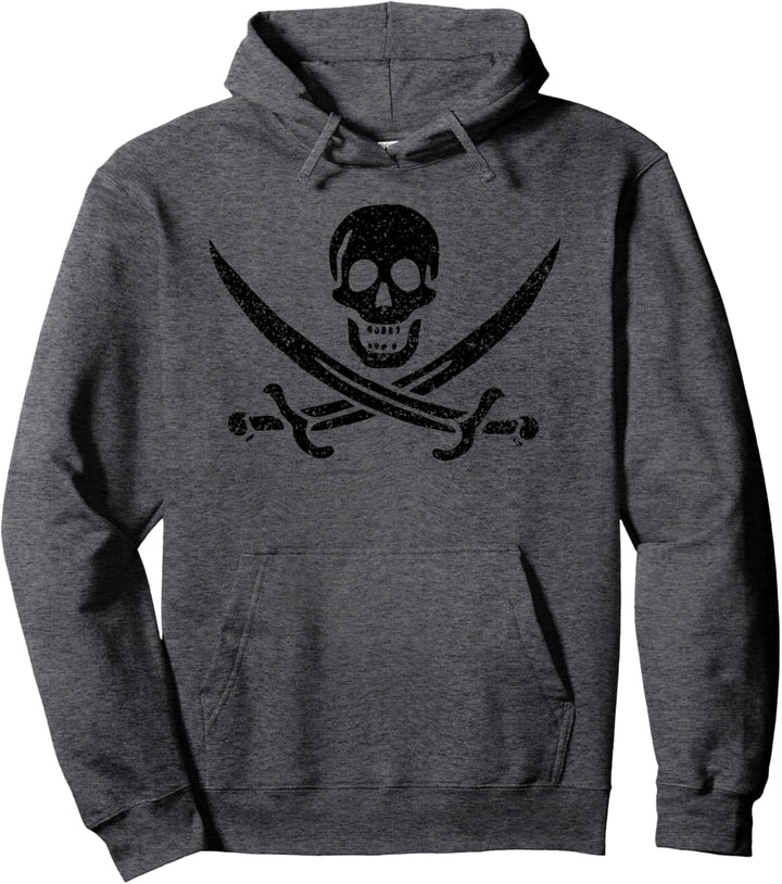 Jolly Roger Piratenflagge Calico Jack Pullover Hoodie