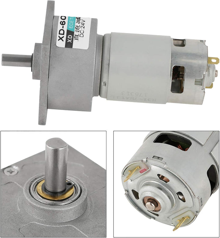 Getriebemotor, DC 12/24 V 35 W CW/CCW Mini-Getriebe Motor mit Einstellbarer Geschwindigkeitsreduzier