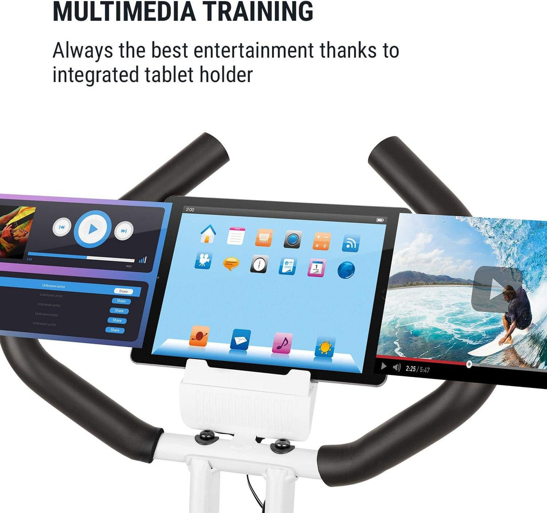 Capital Sports Azura Air Heimtainer, F Bike mit Magnet-Widerstand, Heimtrainer-Fahrrad Klappbar, Fit