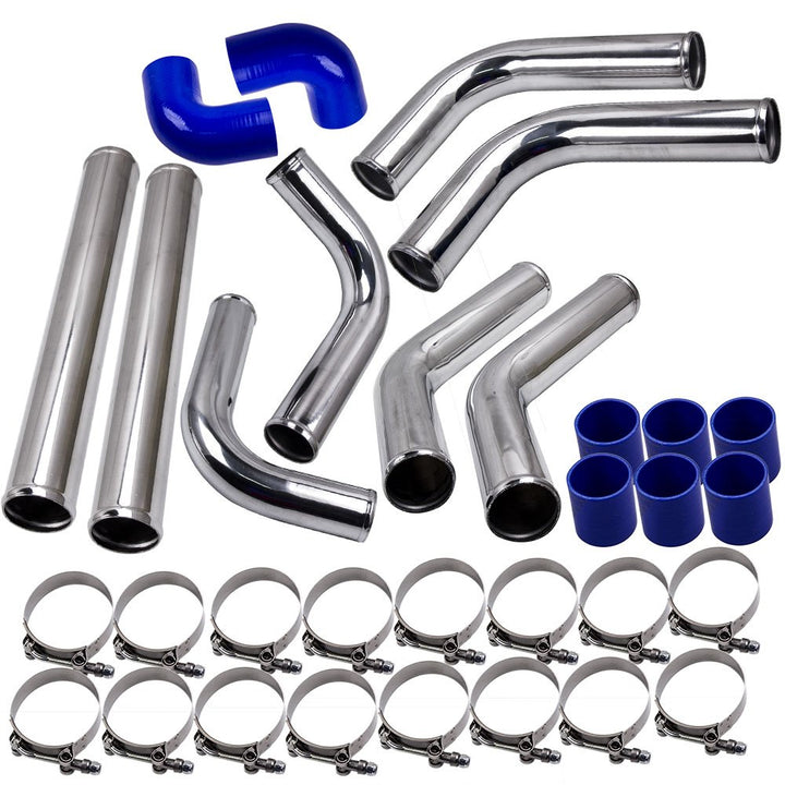 maXpeedingrods Universal 2.5 Inch Aluminum Ladeluftkühler Turbo-Rohrleitungs-Kits Rohr Intercooler P