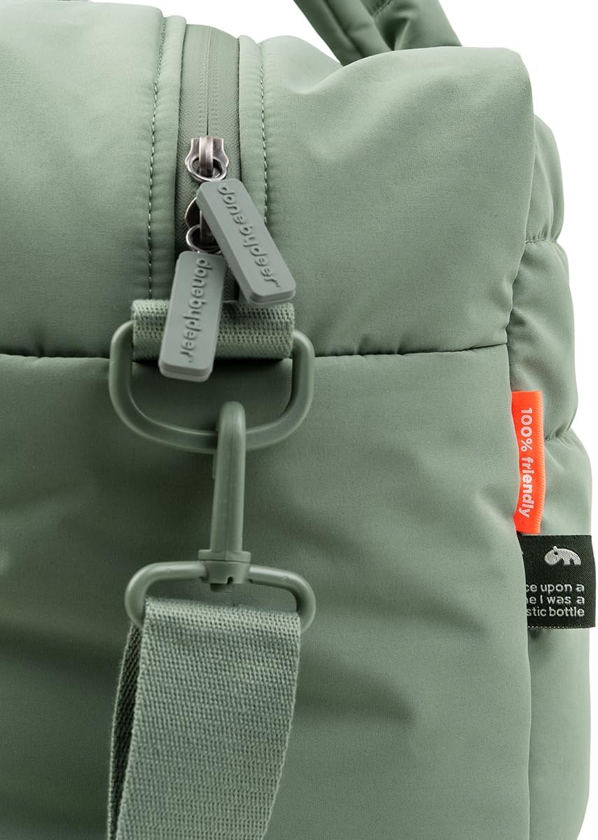 Done by Deer Gesteppte Wickeltasche - Wickelunterlage und zwei Haken für den Kinderwagen enthalten -