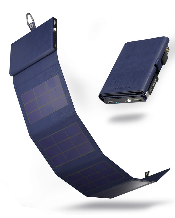 Sunslice I Photon Solar Power Bank mit SunPower Technologie, Handy Ladegerät im Taschenformat, ideal