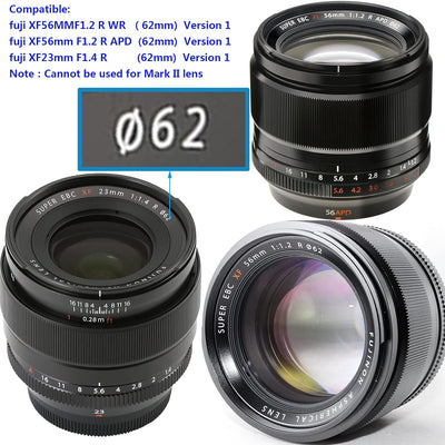 Haoge LH-X23 Bajonett-Gegenlichtblende mit Deckel für Fujifilm Fuji Fujinon XF 23 mm F1.4 R, XF 56 m